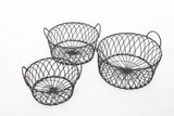 Home Mesh Wire Storage Basket for Shelves, Pantry Organization, and Kitchen - Multipurpose Steel Wire Basket Holder for Organizing Office Supplies, Household Toiletries and Laundry Supplies