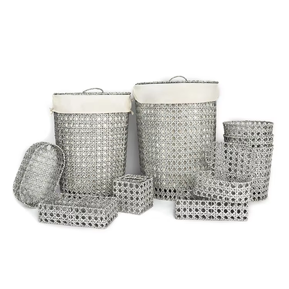Woven storage baskets